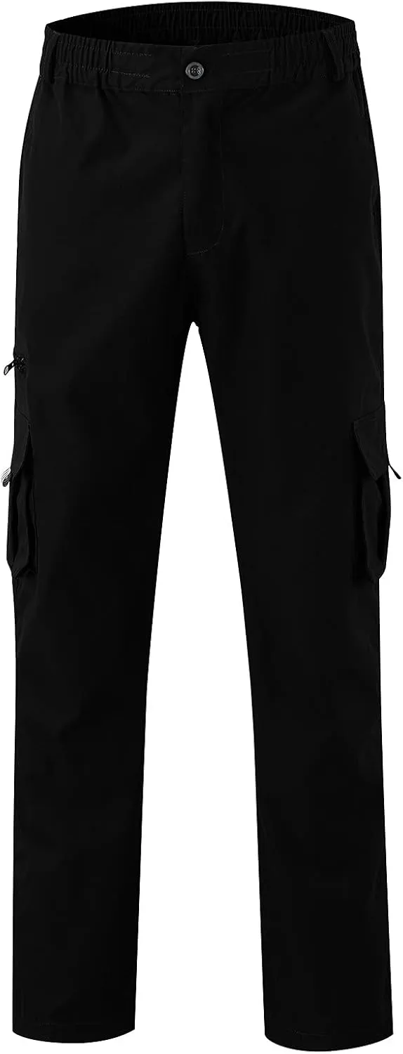 Cargo Sweatpants for Men Big and Tall Jogger Drawstring Trousers Pockets Sweatpants Workout Sports Pant Casual Cotton