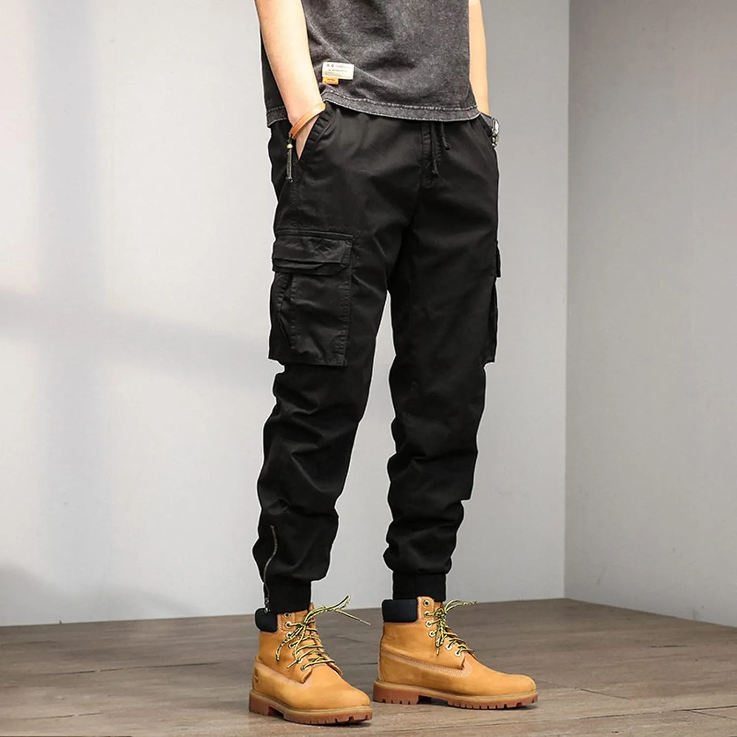 Cargo Sweatpants for Men Big and Tall Men Outdoor Cargo Pant Relaxed Fit Sport Pants Lightweight Tactical Pant Hiking