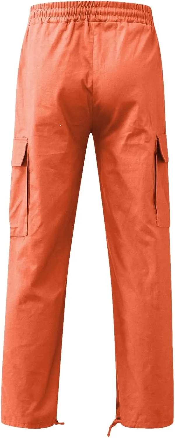 Cargo Sweatpants for Men Big and Tall Mens Fashion Cargo Pants Athletic Joggers Pants Chino Trousers Mens Sweatpants