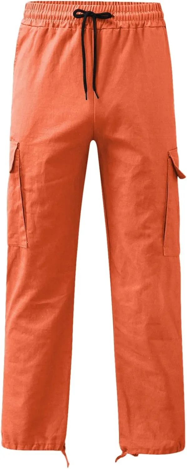 Cargo Sweatpants for Men Big and Tall Mens Fashion Cargo Pants Athletic Joggers Pants Chino Trousers Mens Sweatpants