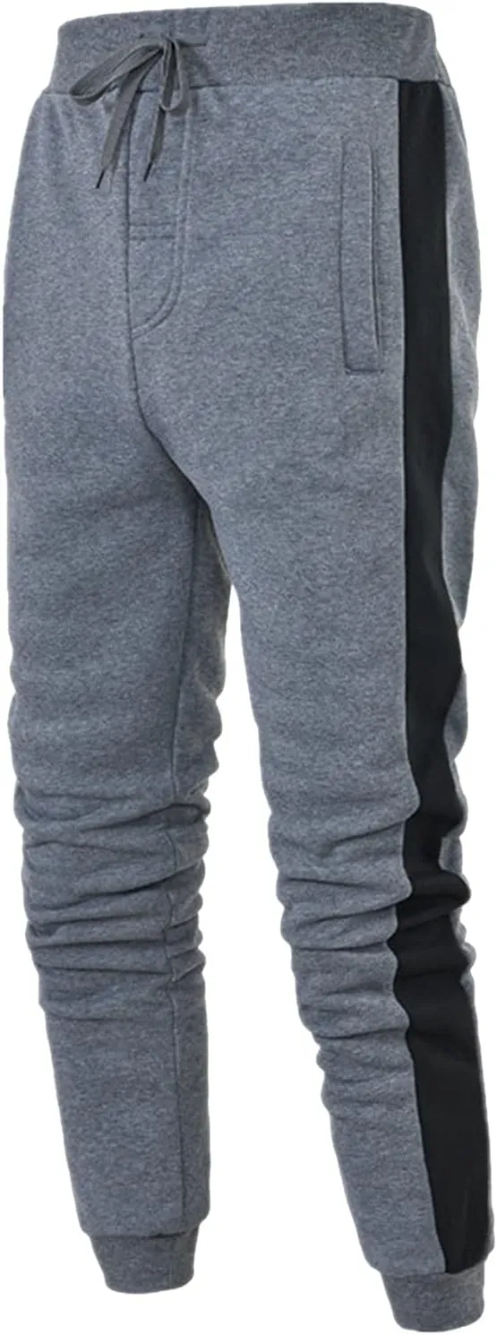 Cargo Sweatpants for Men Big and Tall Pants Drawstring Sport Trousers with Multi Pockets Men's Cargo Sweatpants with