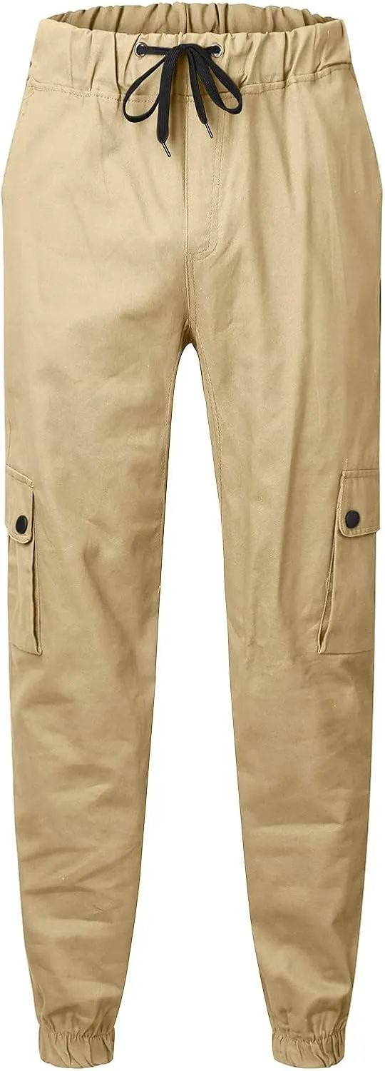 Cargo Sweatpants for Men Big and Tall Sport Pants Drawstring Sports Trousers for Men Mens Cargo Sweatpants Drawstring