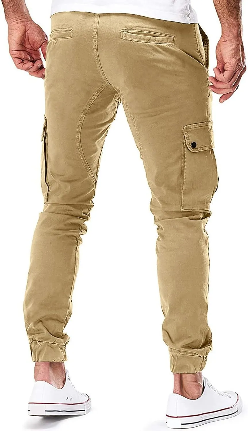 Cargo Sweatpants for Men Big and Tall Sport Pants Drawstring Sports Trousers for Men Mens Cargo Sweatpants Drawstring