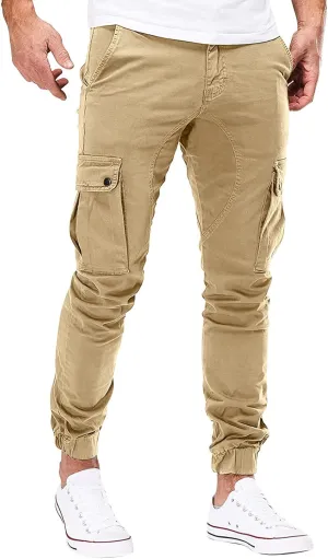 Cargo Sweatpants for Men Big and Tall Sport Pants Drawstring Sports Trousers for Men Mens Cargo Sweatpants Drawstring