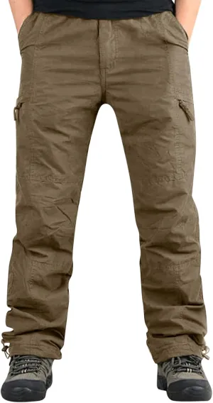 Cargo Sweatpants for Men Fleece Jogger Pants Big & Tall Sizes Sweatpants for Men with Pockets Men's Casual Pants Hip