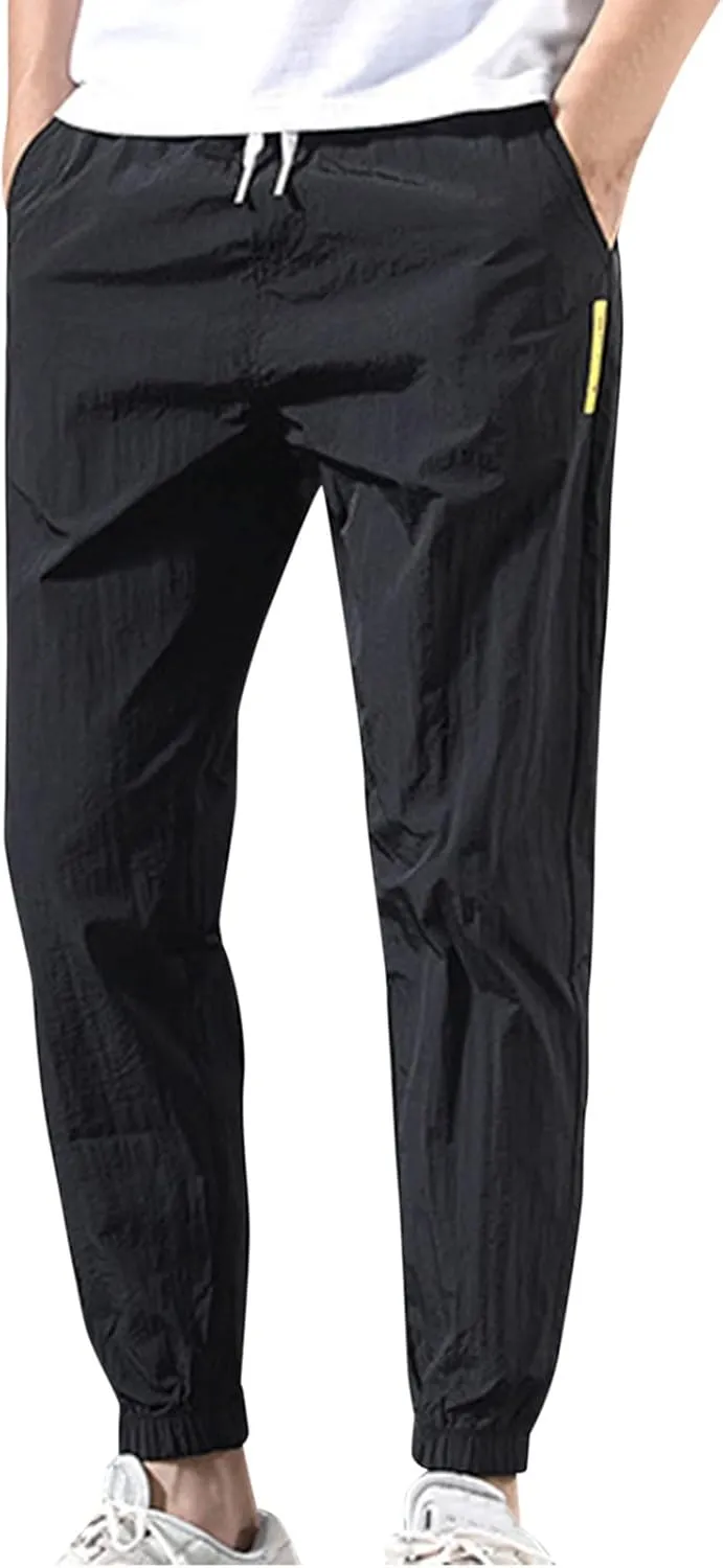 Cargo Sweatpants for Men Mens Lounge Pants Work Casual Jogger Sweatpants for Men Multi-Pocket Cargo Pants Drawstring