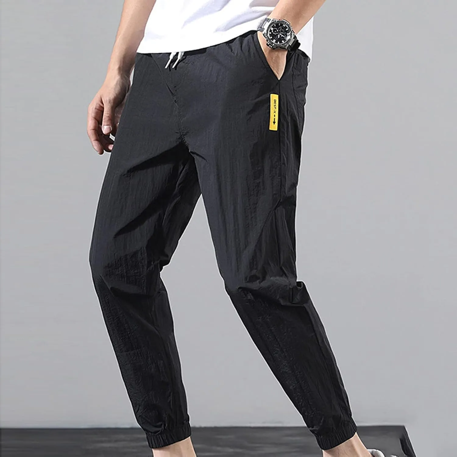 Cargo Sweatpants for Men Mens Lounge Pants Work Casual Jogger Sweatpants for Men Multi-Pocket Cargo Pants Drawstring