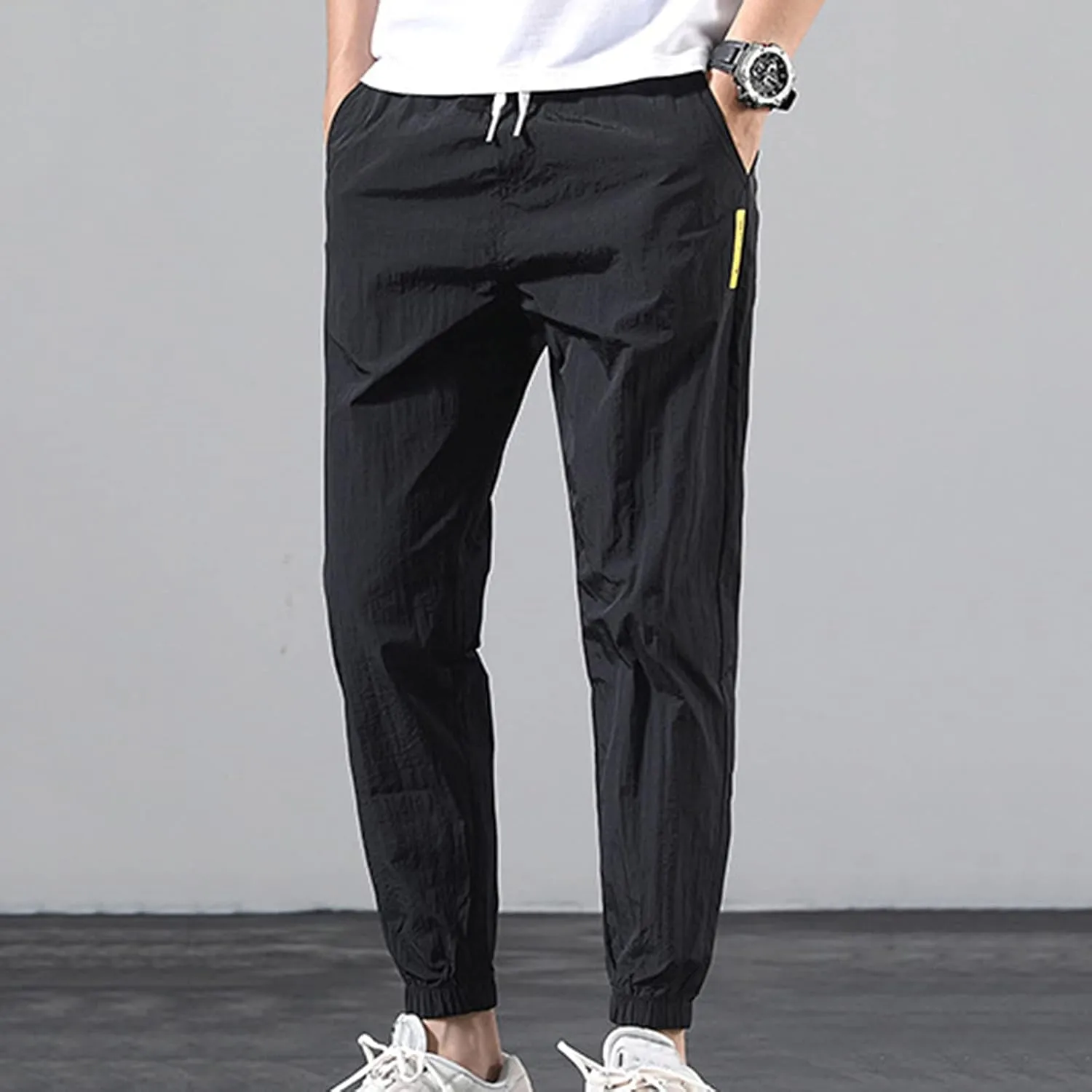 Cargo Sweatpants for Men Mens Lounge Pants Work Casual Jogger Sweatpants for Men Multi-Pocket Cargo Pants Drawstring