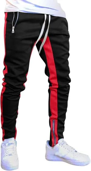 Cargo Sweatpants for Men Tactical Pants Lightweight Hiking Workout Jogger Mens Streetwear Reflective Tactical Track
