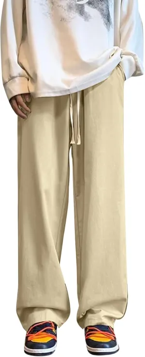 Cargo Trousers for Men and Tall Jogger Sweatpants Cargo Joggers for Men Stretch Relaxed Fit Elastic Waist Trousers