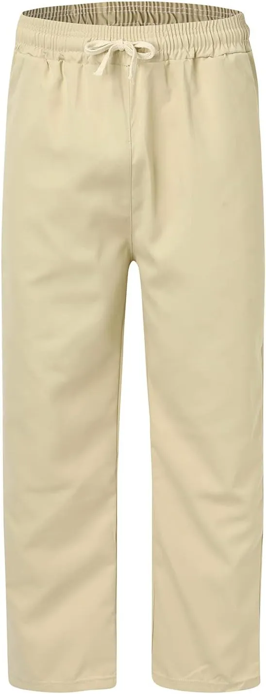 Cargo Trousers for Men and Tall Jogger Sweatpants Cargo Joggers for Men Stretch Relaxed Fit Elastic Waist Trousers