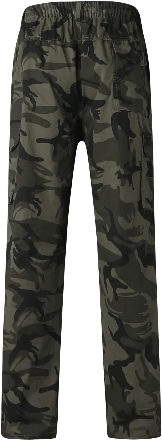 Cargo Trousers for Men Cargo Pants Men's Tech Fleece Active Athletic Casual Open Bottom Cargo Sweatpants with Pockets