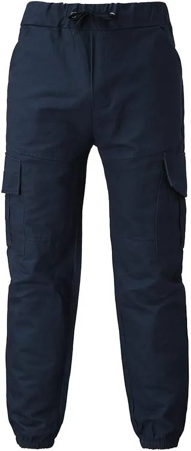 Cargo Trousers for Men Casual Jogger Sweatpants for Men Multi-Pocket Cargo Pants Drawstring Sports Trousers Stretch