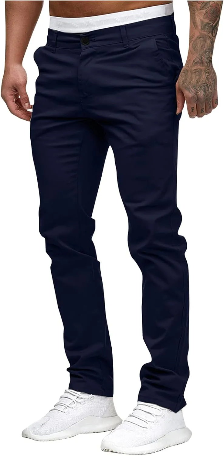 Cargo Trousers for Men Casual Sweatpants Outdoor Elastic Waist Drawstring Pant with Pockets Men's Pants Cargo Joggers