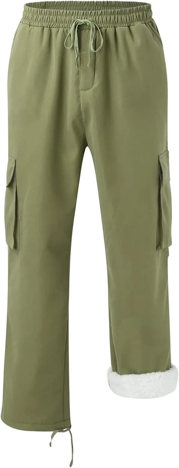 Cargo Trousers for Men Multi-Pocket Pants Tooling Men's Pants Golf Pants Men Stretch Men's Heavyweight Cargo Fleece