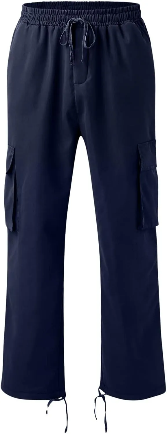 Cargo Trousers for Men Multi-Pocket Pants Tooling Men's Pants Golf Pants Men Stretch Men's Heavyweight Cargo Fleece