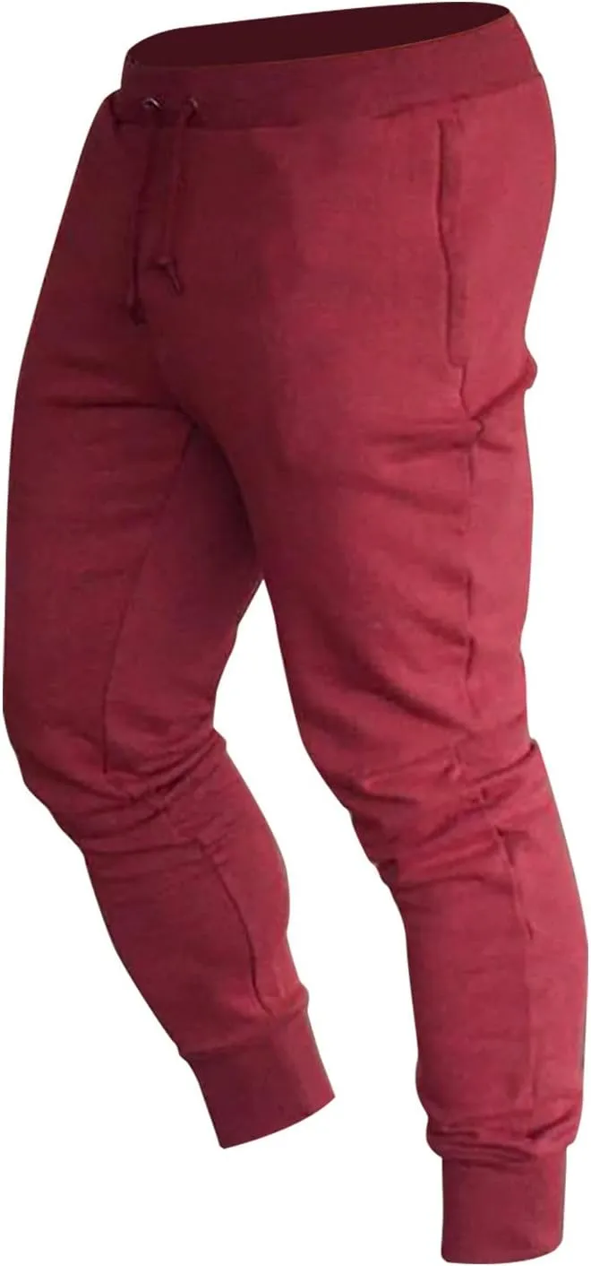 Cargo Trousers for Men Pants Casual Drawstring Athletic Jogger Sports Outdoor Trousers Mens Active Fleece Athletic
