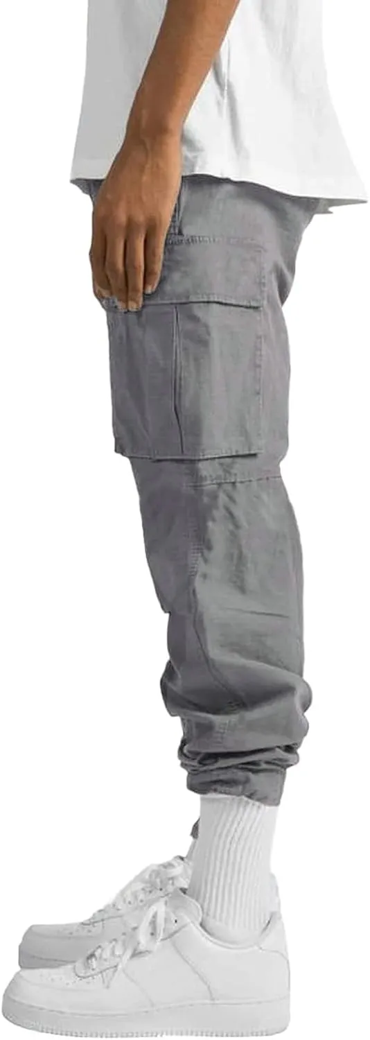 Cargo Trousers for Men Pants Hip Hop Letter Printed Street Hip Hop Jogging Sweatpants Casual Elastic Waist Trousers