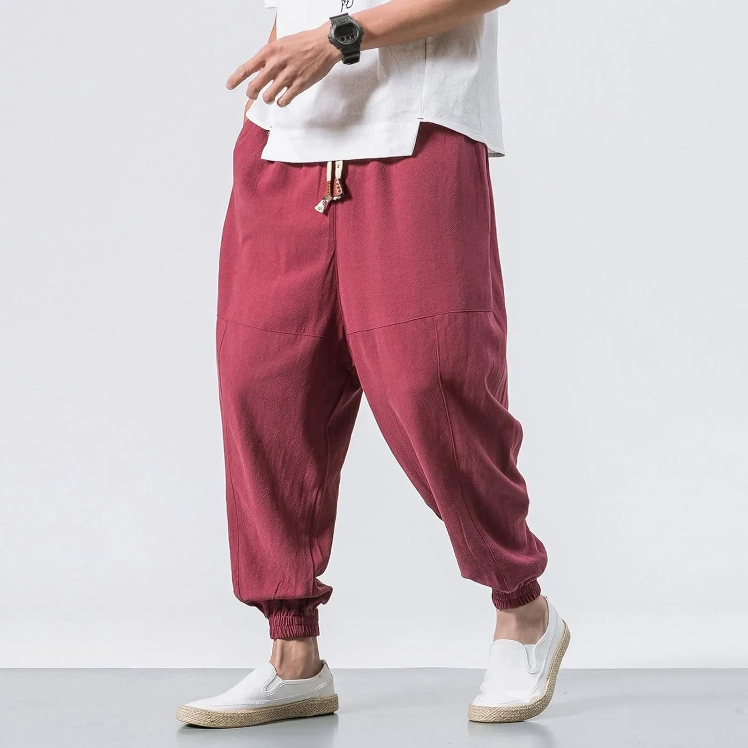 Cargo Trousers for Men Sweatpants Jogging Bottoms Regular Fit Fleece Tracksuit Joggers Gym Sport Drawstring Trousers