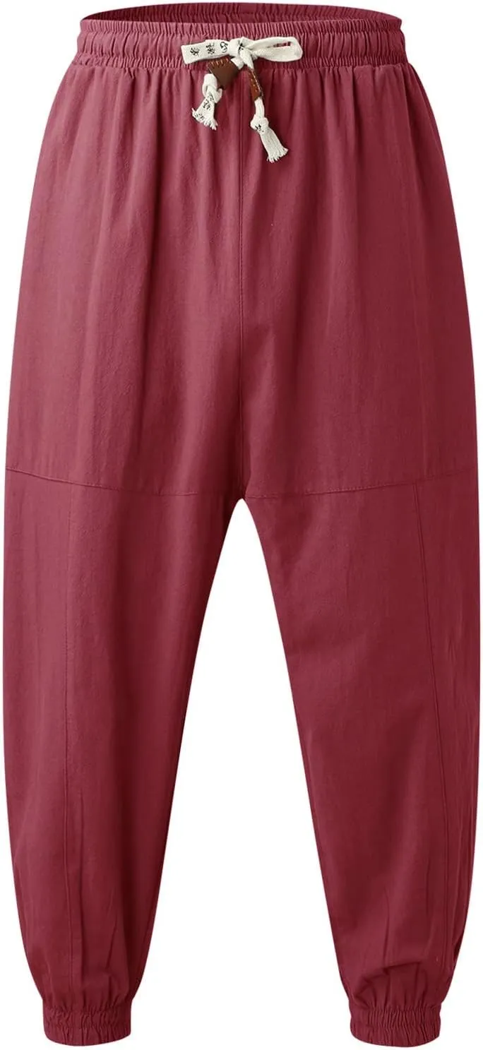 Cargo Trousers for Men Sweatpants Jogging Bottoms Regular Fit Fleece Tracksuit Joggers Gym Sport Drawstring Trousers