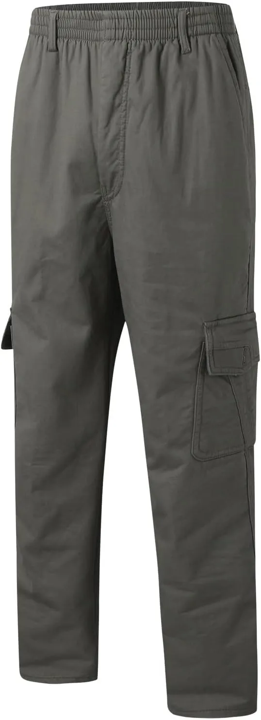 Cargo Trousers for Men with Pockets Men's Basic Active Fleece Jogger Pants Regular and Big & Tall Sizes for Workout