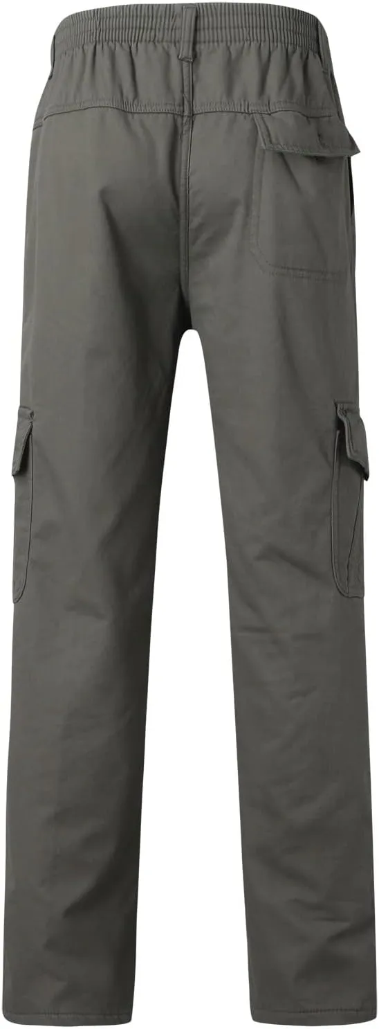 Cargo Trousers for Men with Pockets Men's Basic Active Fleece Jogger Pants Regular and Big & Tall Sizes for Workout