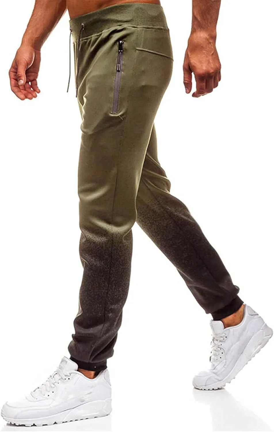 Cargo Trousers for Men with Pockets Men's Fleece Jogging Bottoms Casual Thermals Trousers Winter Warm Joggers Pants