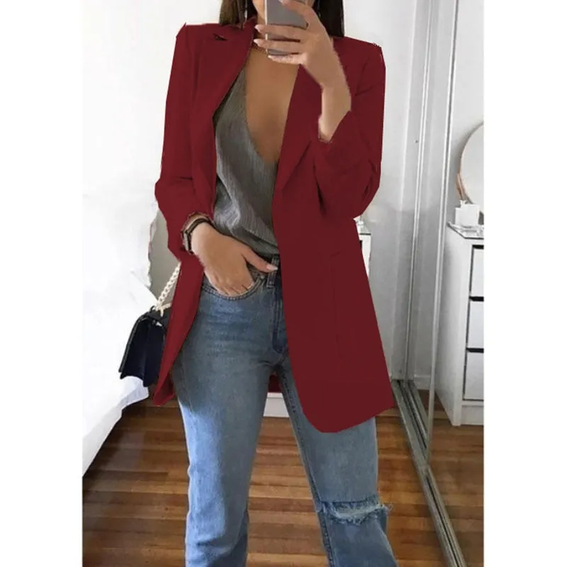 Casual Blazer - Dames - Elegante Blazer van hoogwaardige stof met getailleerde pasvorm en moderne stijl