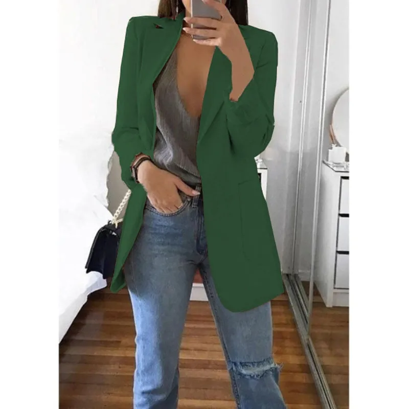 Casual Blazer - Dames - Elegante Blazer van hoogwaardige stof met getailleerde pasvorm en moderne stijl