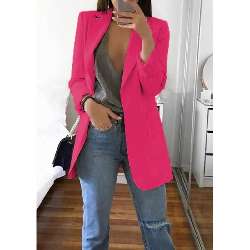 Casual Blazer - Dames - Elegante Blazer van hoogwaardige stof met getailleerde pasvorm en moderne stijl