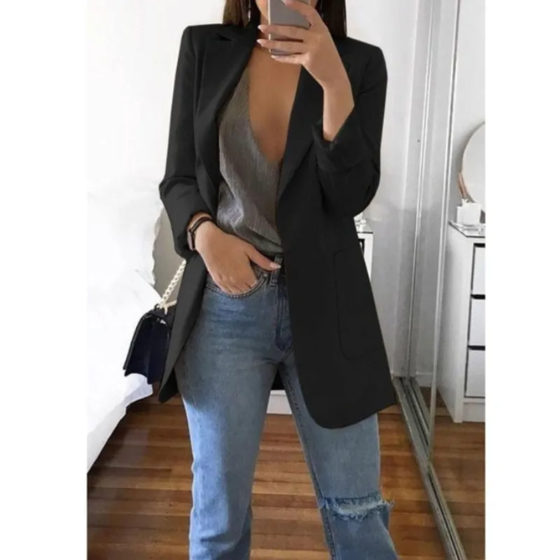 Casual Blazer - Dames - Elegante Blazer van hoogwaardige stof met getailleerde pasvorm en moderne stijl