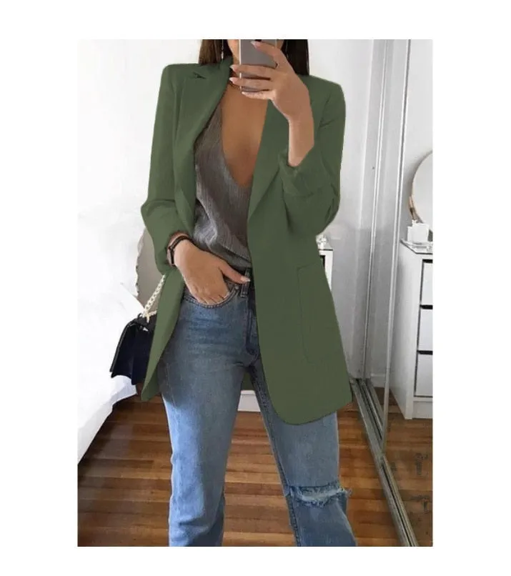 Casual Blazer - Dames - Elegante Blazer van hoogwaardige stof met getailleerde pasvorm en moderne stijl
