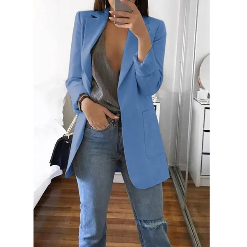 Casual Blazer - Dames - Elegante Blazer van hoogwaardige stof met getailleerde pasvorm en moderne stijl