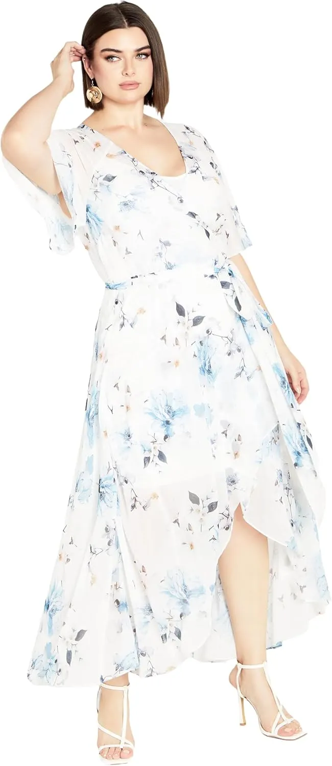City Chic Women's Plus Size Maxi Dress - Shy Orchid