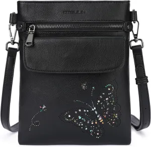 Crossbody Bag for women, Vegan Leathe Cross body Purse with Adjustable Strap, Multi Pocket Shoulder Handbag