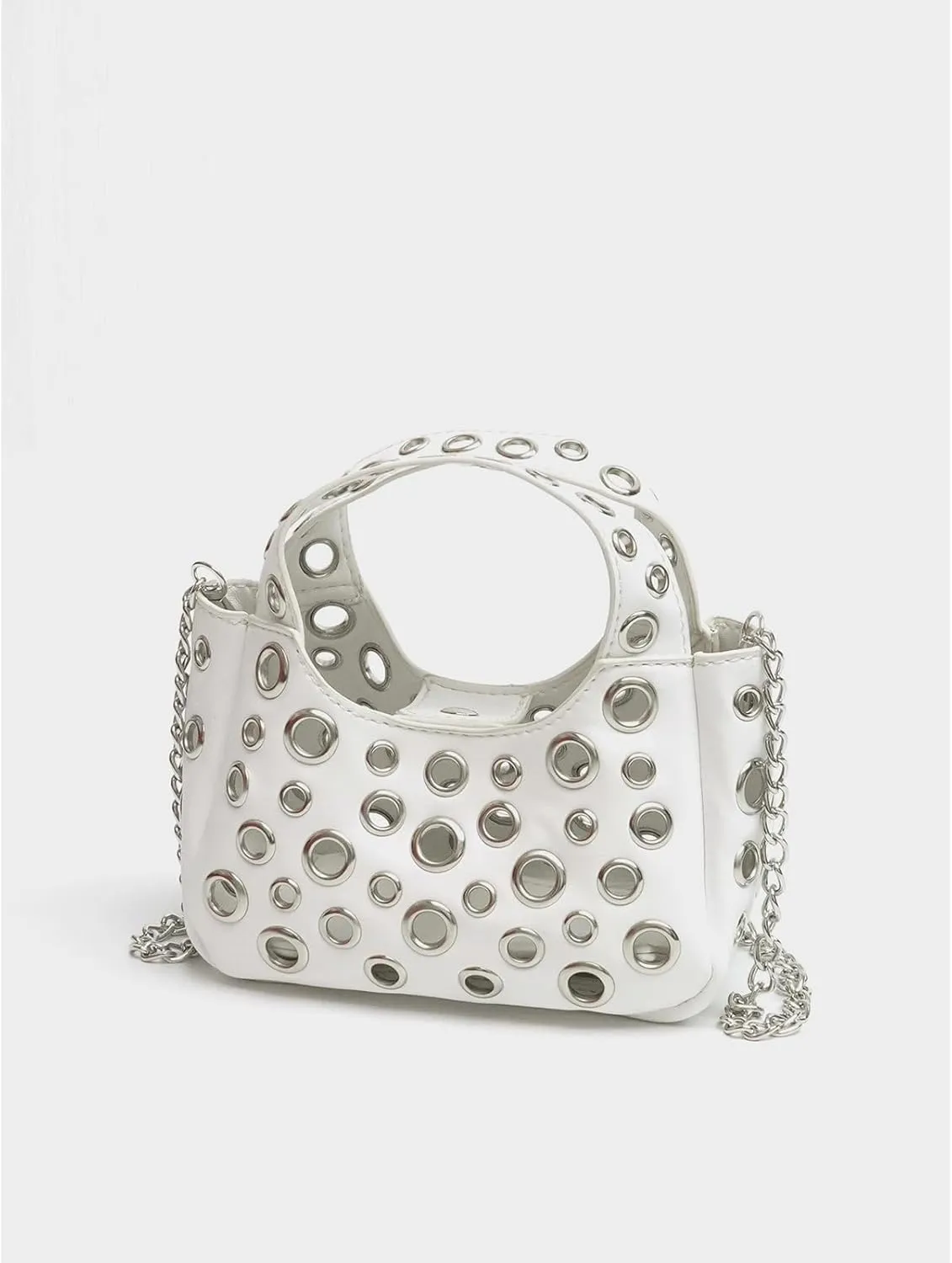 Cute Purse Studded Punk Purses Going Out Y2K Leather Shoulder Bag Everyday Vintage Handbag Aesthetic Purses