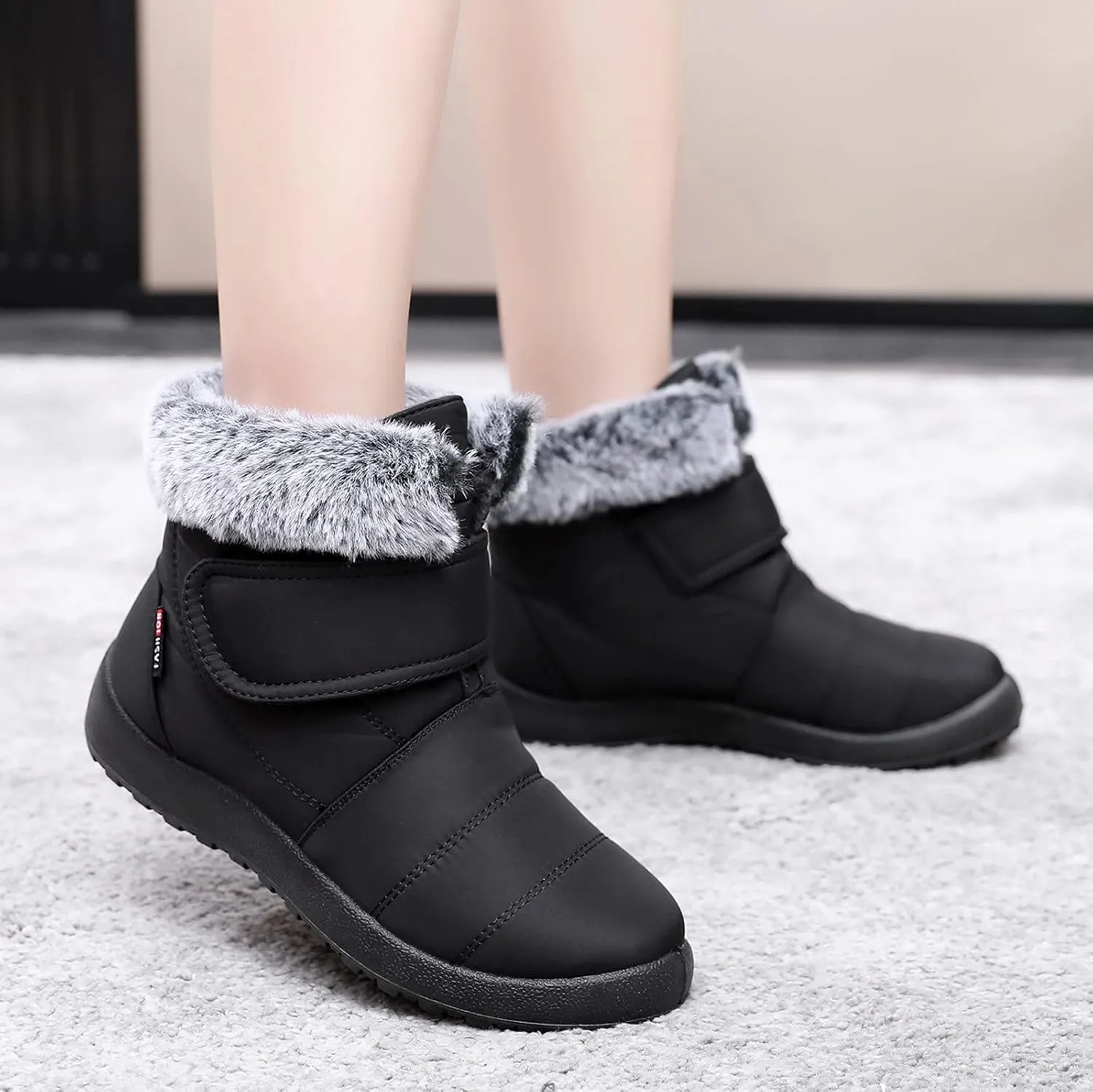 Cute Winter Boots for Women Fashion Snow Boots Waterproof Women Womens Winter Boots Size 9 Wide Fashion Women Boots Winter Waterproof Outdoor Hiking Shoes Botas Nieve Trabajo