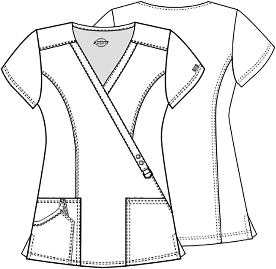 Dickies Women's Mock Wrap Top