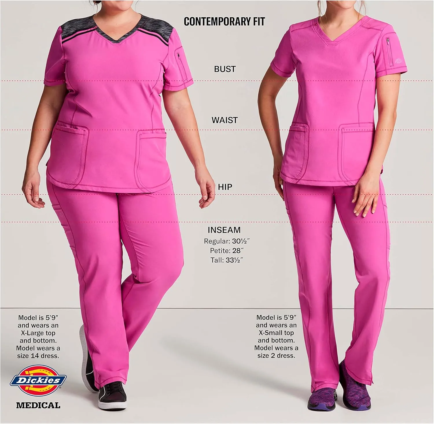 Dickies Women's Mock Wrap Top