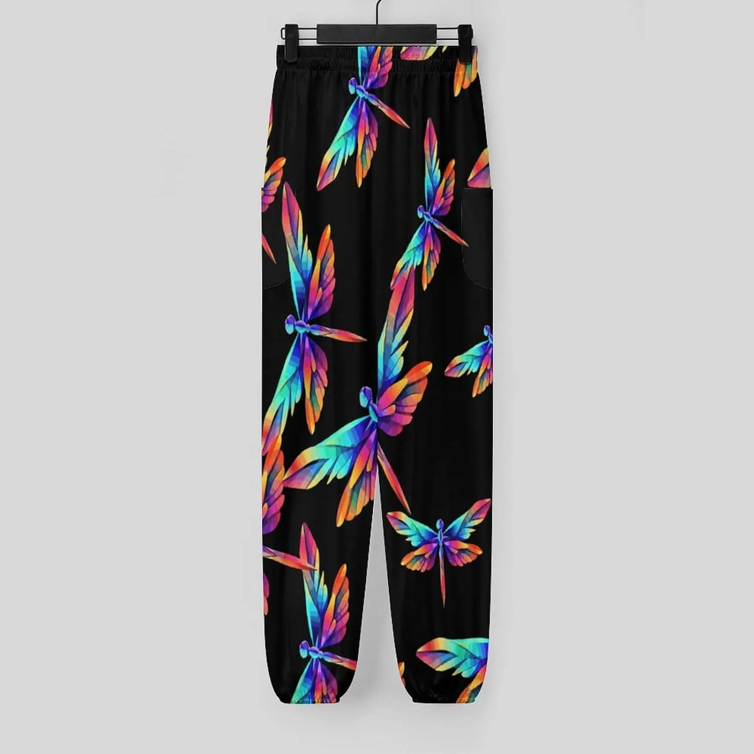 Dragonfly Women's Harem Pants Lightweight Yoga Pants Beach Pants Dance Trousers with Pockets