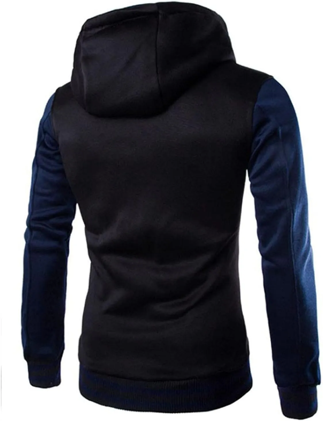 DuDubaby Long Sleeve Hoodie for Men Casual Loose Hooded Long Sleeve Padded Sweatshirt Pullover Big Pockets