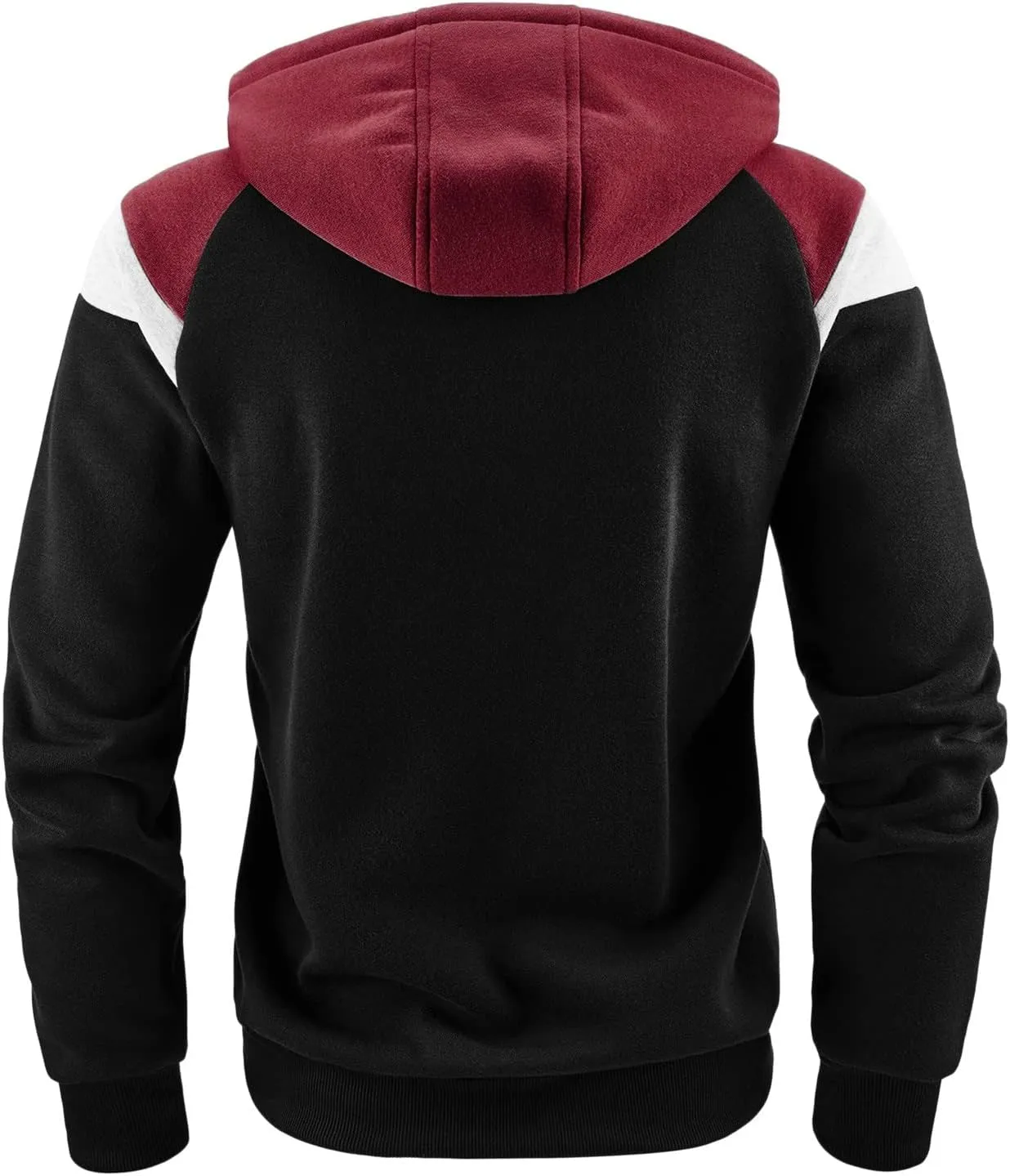 DuDubaby Men's Fall Winter Long Sleeve Hoodie Hoodie Sweatshirt Top Cardigan Hooded Jacket