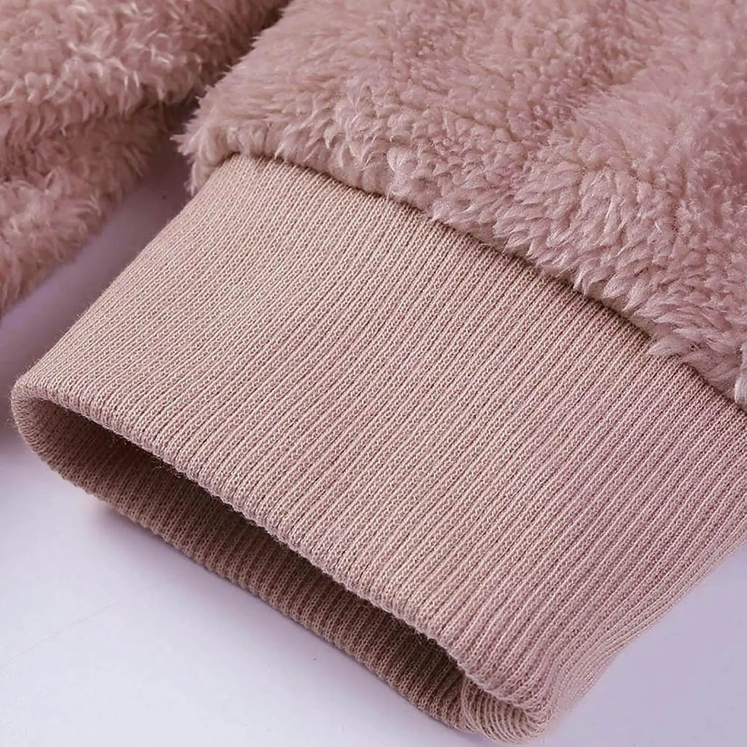 Fleece Jacket Women Sherpa Zip Up Long Sleeve Lapel Hoodies Faux Fur Coats Oversized Cardigan Sweaters Shaggy Outfits