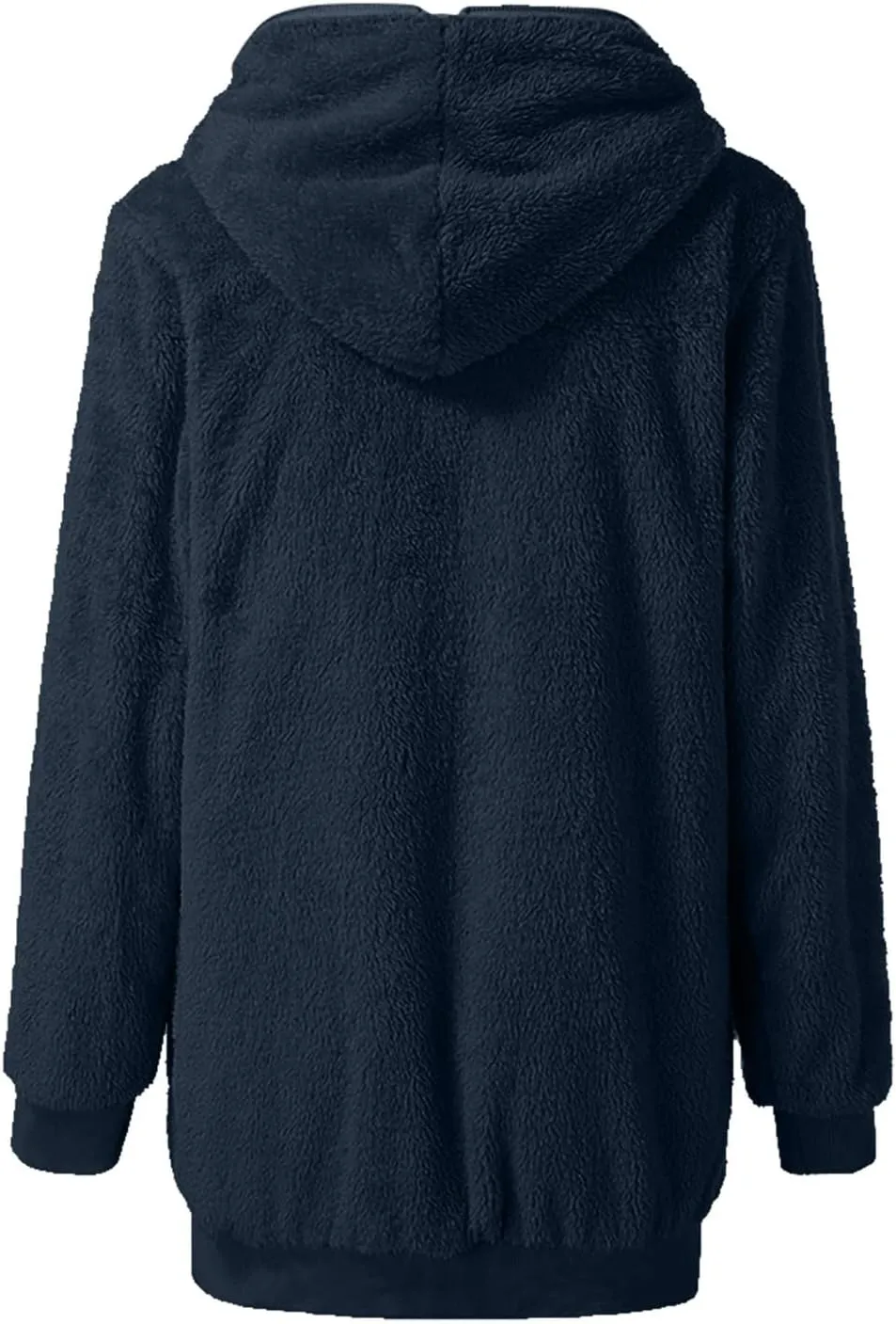 Fleece Jacket Women Sherpa Zip Up Long Sleeve Lapel Hoodies Faux Fur Coats Oversized Cardigan Sweaters Shaggy Outfits