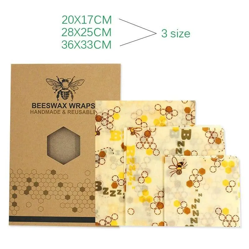 Floral Patterned Beeswax Food Wrap Film