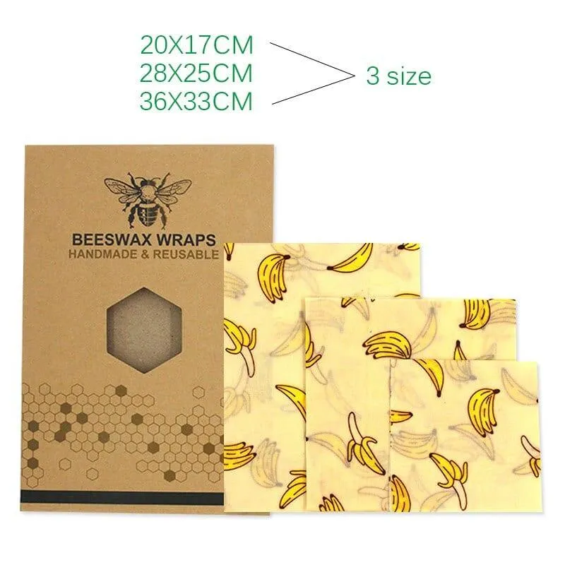 Floral Patterned Beeswax Food Wrap Film
