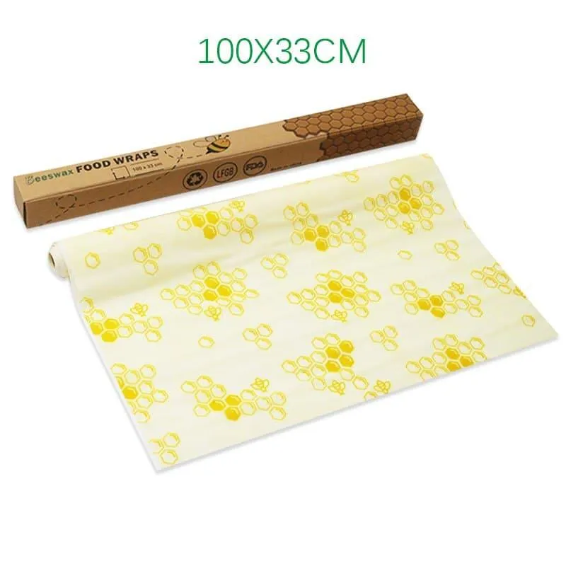 Floral Patterned Beeswax Food Wrap Film