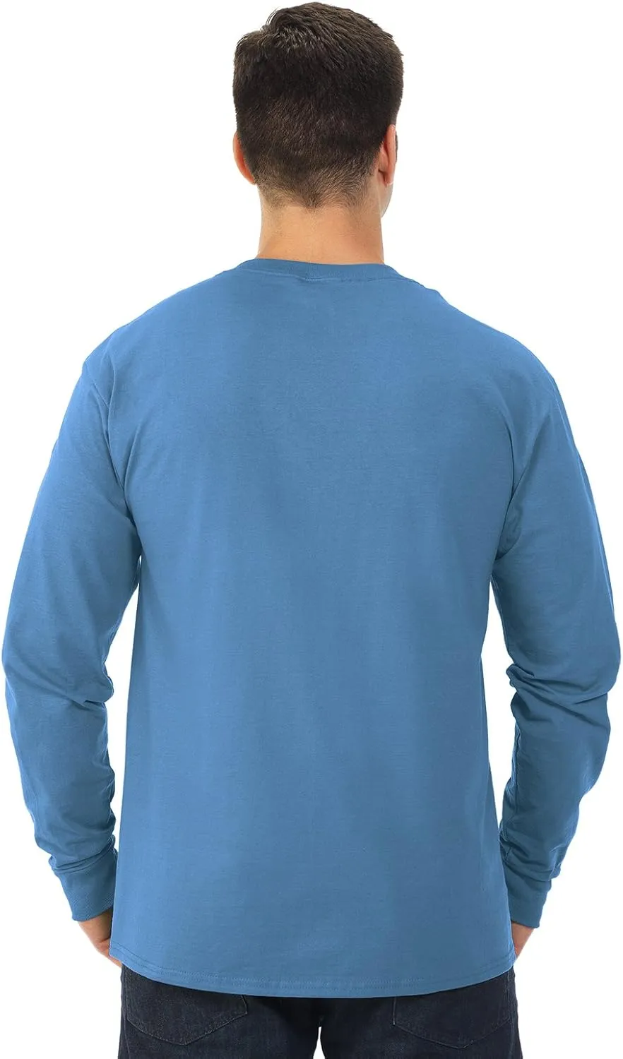 Fruit of the Loom Men's Long Asymmetric Collar