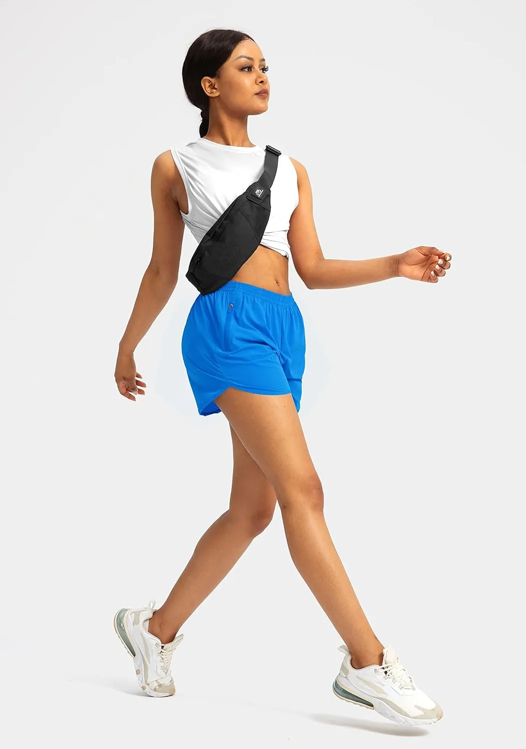 G Gradual Women's Running Shorts with Zipper Pockets Quick Dry Athletic Workout Gym 3" Shorts for Women with Comfy Liner