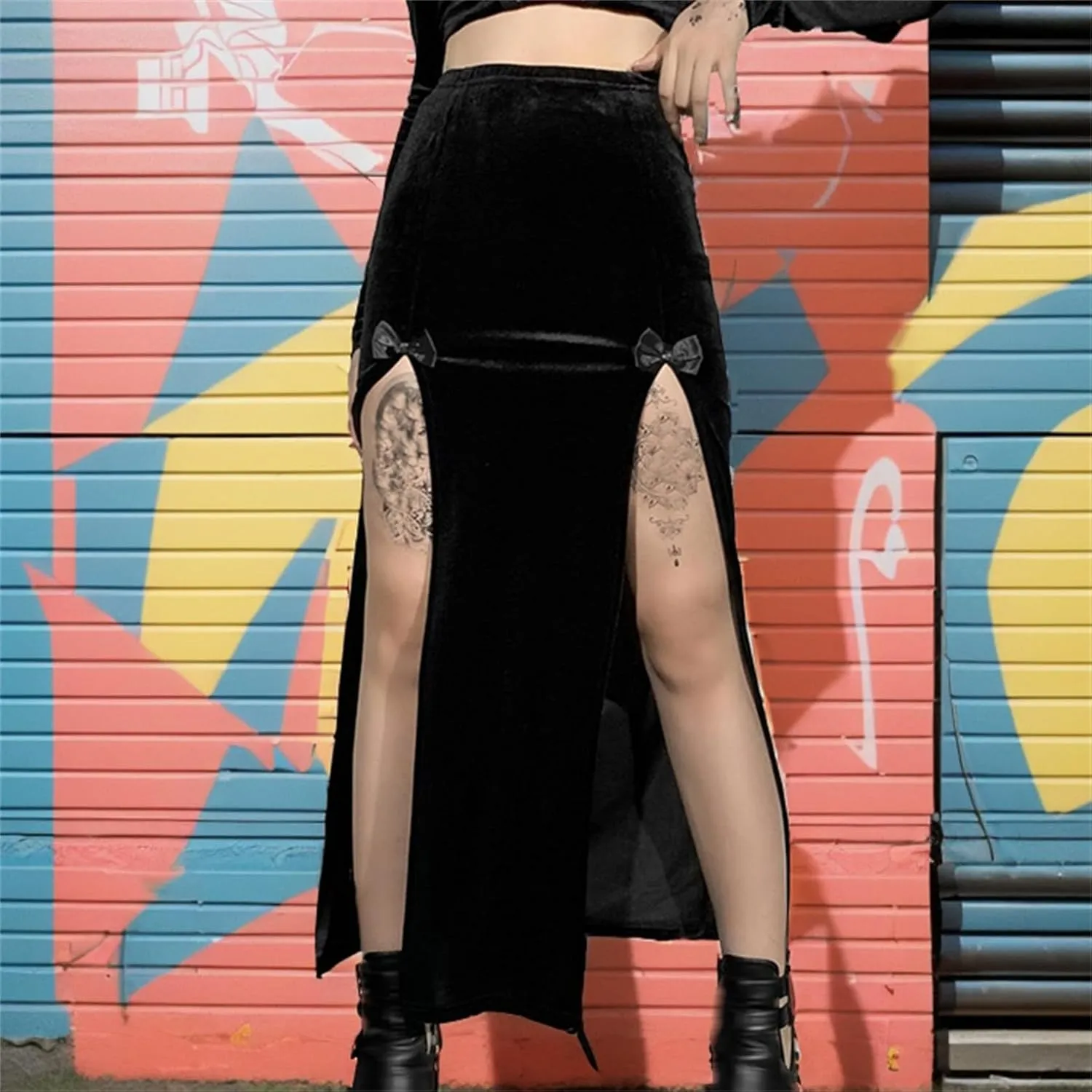 Gothic Skirts for Women Punk Rave Y2k Emo Fairy Grunge Goth Steampunk